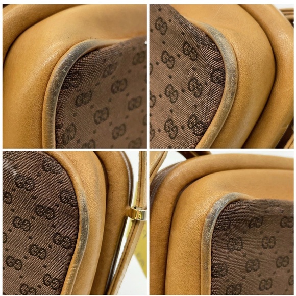 Gucci, Vintage, RARE Brown Crossbody with bamboo clasp/ hinged closure - Picture 11 of 16